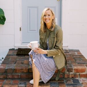 Draper James Field Jacket Green Twill XS